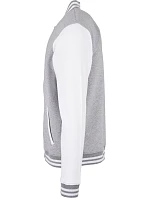 Build your Brand BB 004 College bunda 56.B004 heather grey/white Build your Brand BB 004 College bunda 56.B004 heather grey/white