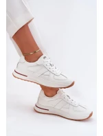 Kožené Dámské Sportovní Boty Tenisky Daniel Lopez Just Dare SS2D4042 Bílé Kožené Dámské Sportovní Boty Tenisky Daniel Lopez Just Dare SS2D4042 Bílé