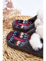 Dětské pantofle se silnou podrážkou s medvídkem Grey Dasca