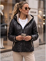 Dámská přechodová bunda s odnímatelnou kapucí, černá, FashionStreet TY5803