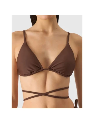 Dámský horní díl plavek 4F 4FWSS24UBKTF041-81S Hnědý Dámský horní díl plavek 4F 4FWSS24UBKTF041-81S Hnědý