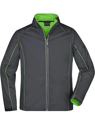 Daiber JN 1122 Pánská softshell bunda s odepínacími rukávy 02.1122 iron grey/green Daiber JN 1122 Pánská softshell bunda s odepínacími rukávy 02.1122 iron grey/green