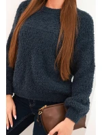 Svetr dámský z měkkého mohairu granátový Svetr dámský z měkkého mohairu granátový