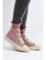 Dámské vysoké tenisky Big Star NN274277 růžové