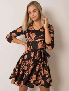 Šaty LK SK 508307 3.75P černá a béžová