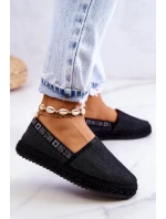 Nazouvací espadrilky Big Star JJ274878 Černá