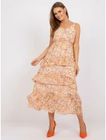 Dámské šaty EM SK Y6743 jasně oranžové Dámské šaty EM SK Y6743 jasně oranžové