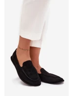 Dámské mokasíny z eko semiše Miryelle – černé