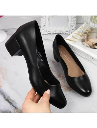 Dámské lodičky na klínku SK354A černé - Sergio Leone