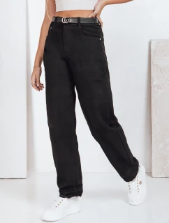 Dámské široké černé džíny FashionStreet UY2760
