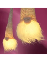 DEKORATIVNÍ LED SANTA CLAUS 25CM RŮŽOVÁ