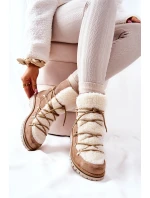 Zateplené boty Trapper  Béžove Jiliana