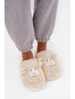 Dámské Kožešinové Pantofle Ovce Béžové Sylline Dámské Kožešinové Pantofle Ovce Béžové Sylline