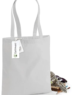 Westford Mill W 801 EarthAware™ taška z bio bavlny 50.0801 light grey