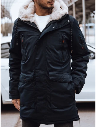 FashionStreet pánská tmavě modrá zimní bunda TX4591 FashionStreet pánská tmavě modrá zimní bunda TX4591