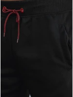 Pánské tepláky se stahovací šňůrkou černé FashionStreet UX4448