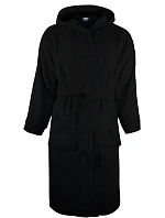 The One Towelling Bathrobe hooded Župan s kapucí 48.1021 black The One Towelling Bathrobe hooded Župan s kapucí 48.1021 black