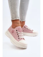 Dámské tenisky na masivní podrážce Big Star NN274129 Růžové