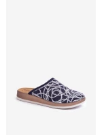 Lesklé dámské pantofle Inblu CT000028 tmavě modré