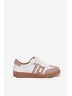 Dámské Kožené Tenisky Vinceza 79557 Bílá-Bežová