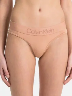 Dámské tanga QF4942E-YUT tělová - Calvin Klein