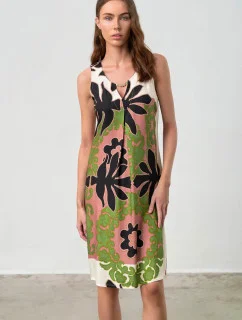 Dámské letní šaty Folegandros 18438 černá vzor - Vamp