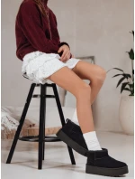 Dámské černé semišové sněhule FashionStreet ZY1283