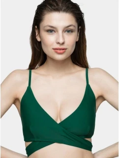 4F Dámský horní díl plavek H4L21-KOS003G-46S Zelený