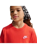 Dětské tričko Nike Sportswear oranžové FZ5177 842 Dětské tričko Nike Sportswear oranžové FZ5177 842