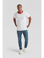 Fruit of the Loom Ringer T Racerback tričko 16.1168 red/white