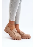 Dámské mokasíny z ekologické kůže béžové Seravisa