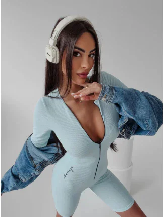 Dámský overal 277789 blankytně modrý - Ola Voga Dámský overal 277789 blankytně modrý - Ola Voga