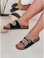 Dámské korkové žabky KORKARTA black FashionStreet ZY0893 Dámské korkové žabky KORKARTA black FashionStreet ZY0893