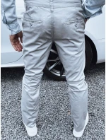 Pánské tmavě šedé kalhoty FashionStreet chinos UX4340