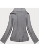 Šedá dámská rozepínací mikina se stojáčkem (20320)