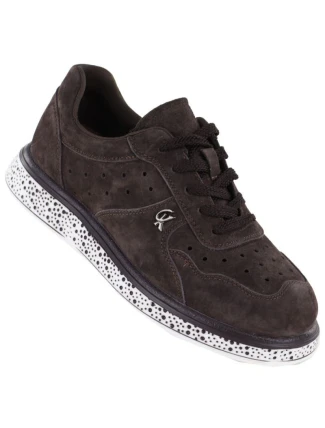 Dámské semišové hnědé kožené polobotky Vinceza 66903