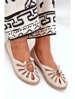 Ploché baleríny z přírodní kůže Zazoo 10179 béžové Ploché baleríny z přírodní kůže Zazoo 10179 béžové