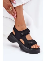 Dámské Sandály Se Zlatými Detaily Černé Luvira