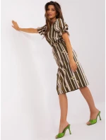 Šaty LK SK 507468 1.20P khaki Šaty LK SK 507468 1.20P khaki