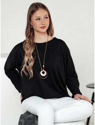 LOOSEFEMME dámská oversize halenka s přívěskem s černou FashionStreet RY2705