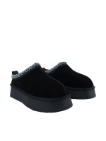 Dámské kožené boty Solo Soprani Couture Sabot fur Hugh Platform black SSW421P22 53 dámské