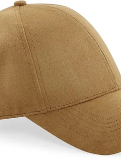 Beechfield B 656 6 panelová kšiltovka "Faux Suede" 53.0656 caramel
