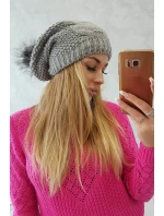 Sandra K210 fleecová čepice světle šedá Sandra K210 fleecová čepice světle šedá