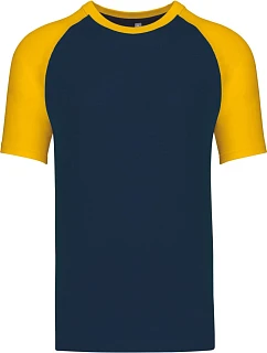 Kariban K 330 Baseballové tričko 20.K330 navy/yellow