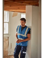 Yoko HVW 120 Hi-Vis síťovaná bezpečnostní vesta 79.W120 navy Yoko HVW 120 Hi-Vis síťovaná bezpečnostní vesta 79.W120 navy