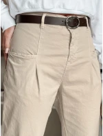 Dámské chinos kalhoty CHINOSKA light beige FashionStreet UY2557
