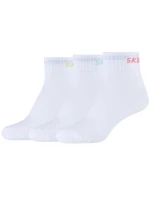 Skechers 3PPK Wm Mesh Ventilation Quarter Socks SK42022-1000 White 35-38