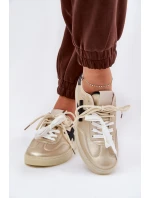 Nízké dámské sportovní boty zlaté Zelevelis Nízké dámské sportovní boty zlaté Zelevelis