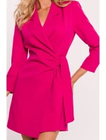 M796 Oblek s límečkem - fuchsiový M796 Oblek s límečkem - fuchsiový