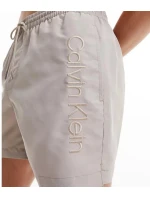 Pánské koupací kraťasy - KM00718 ABM - béžová - Calvin Klein Pánské koupací kraťasy - KM00718 ABM - béžová - Calvin Klein